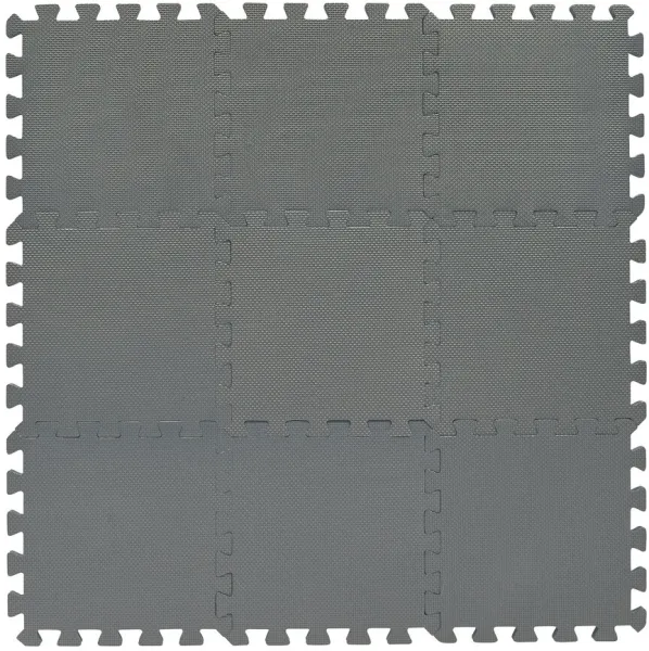 Skumlegegulv Bekids, Lysgrå 9 stk