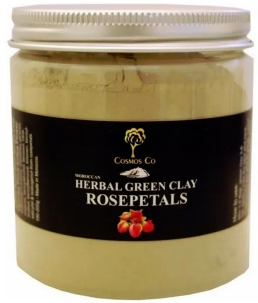 Cosmos Co Herbal Green Clay Rosepetals 190 gr.